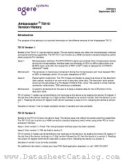 T8110 datasheet pdf Agere Systems