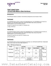TDAT04622 datasheet pdf Agere Systems