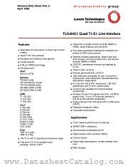 TLIU04C1 datasheet pdf Agere Systems