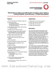 TRCV012G5 datasheet pdf Agere Systems