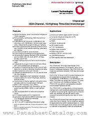 TTSI1K16T datasheet pdf Agere Systems