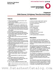 TTSI2K32T datasheet pdf Agere Systems