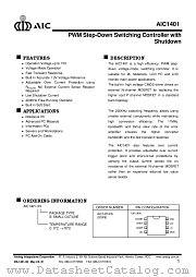 AIC1401CS datasheet pdf Analog Integrations Corporation