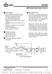 AIC1525-0CN datasheet pdf Analog Integrations Corporation