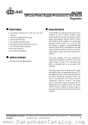 AIC1686 datasheet pdf Analog Integrations Corporation