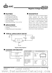 AIC1714-50CZ datasheet pdf Analog Integrations Corporation