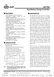 AIC1782CN datasheet pdf Analog Integrations Corporation