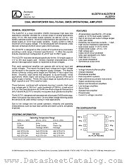 ALD2701ASA datasheet pdf Advanced Linear Devices