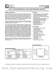 ALD2706SA datasheet pdf Advanced Linear Devices