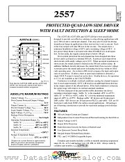 A2557EB datasheet pdf Allegro MicroSystems