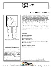UGN3177LT datasheet pdf Allegro MicroSystems