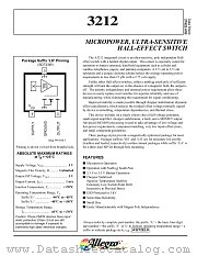 A3212LLHLT datasheet pdf Allegro MicroSystems