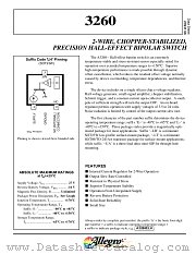 A3260EUA datasheet pdf Allegro MicroSystems