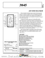 A3845 datasheet pdf Allegro MicroSystems