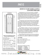 UCQ5832 datasheet pdf Allegro MicroSystems