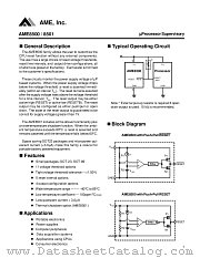 AME8501AEETCA21 datasheet pdf AME