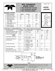 2N2243 datasheet pdf Amelco Semiconductor