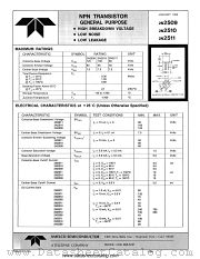 2N2511 datasheet pdf Amelco Semiconductor