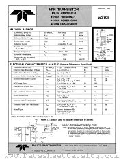 2N2708 datasheet pdf Amelco Semiconductor