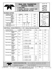 2N2720 datasheet pdf Amelco Semiconductor