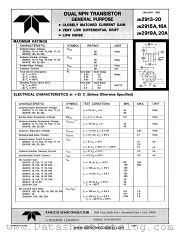 2N2919 datasheet pdf Amelco Semiconductor