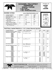 2N5394 datasheet pdf Amelco Semiconductor