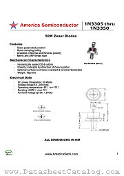 1N3347 datasheet pdf America Semiconductor
