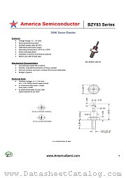 BZY93C15 datasheet pdf America Semiconductor