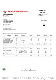 BR106 datasheet pdf America Semiconductor