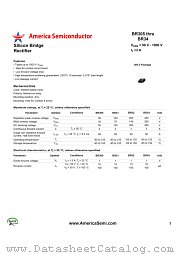 BR32 datasheet pdf America Semiconductor