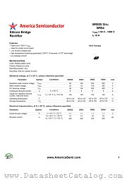 BR805 datasheet pdf America Semiconductor