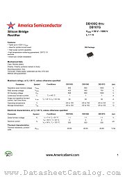 DB107G datasheet pdf America Semiconductor