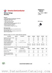 GBU6G datasheet pdf America Semiconductor