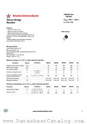 KBU8G datasheet pdf America Semiconductor