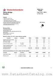 KBU8K datasheet pdf America Semiconductor