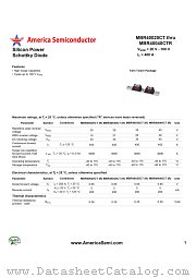 MBR40030CT datasheet pdf America Semiconductor