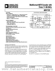ADV7197 datasheet pdf Analog Devices