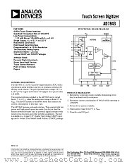 AD7843 datasheet pdf Analog Devices