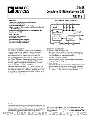 AD7845 datasheet pdf Analog Devices