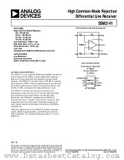 SSM2141 datasheet pdf Analog Devices
