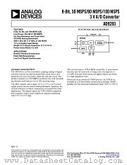 AD9283 datasheet pdf Analog Devices