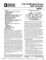 AD9754 datasheet pdf Analog Devices