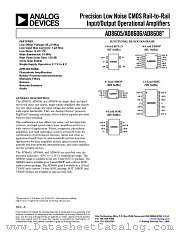 AD8605 datasheet pdf Analog Devices