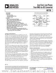 AD736 datasheet pdf Analog Devices