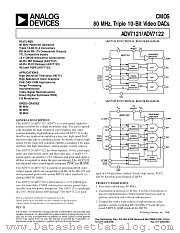 ADV7122 datasheet pdf Analog Devices