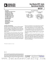 OP275 datasheet pdf Analog Devices