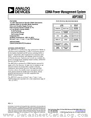 ADP3502 datasheet pdf Analog Devices