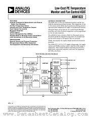ADM1022 datasheet pdf Analog Devices