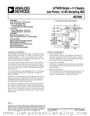 AD7880 datasheet pdf Analog Devices