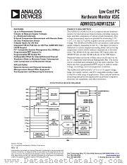 ADM1025 datasheet pdf Analog Devices